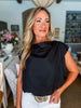 Practically Perfect Bubble Top-Black