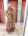 Antique Garden Midi Dress