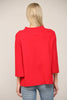 Sweet and Soft Pull Over Sweater-Red