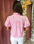 Spring Fling Bubble Sleeve Top