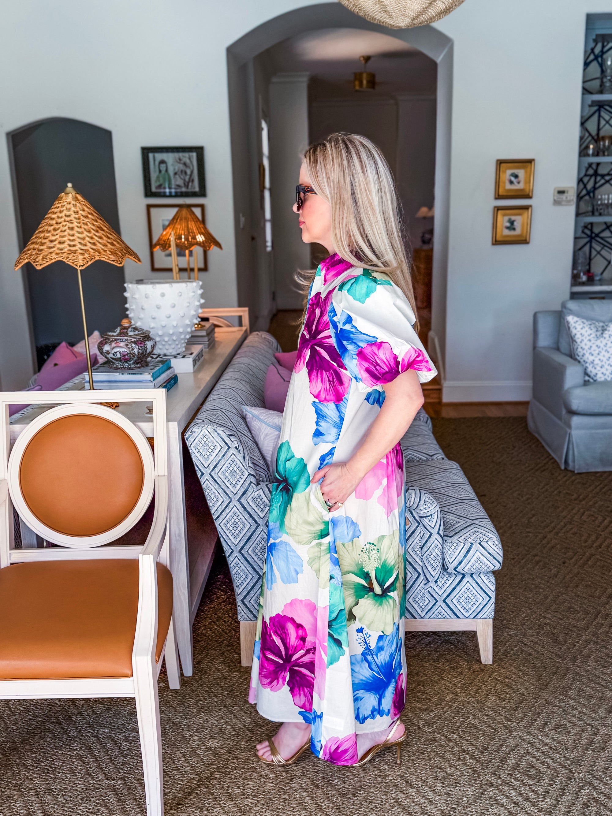 Watercolor Wishes Midi Dress