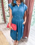 Palm Coast Denim Jumpsuit