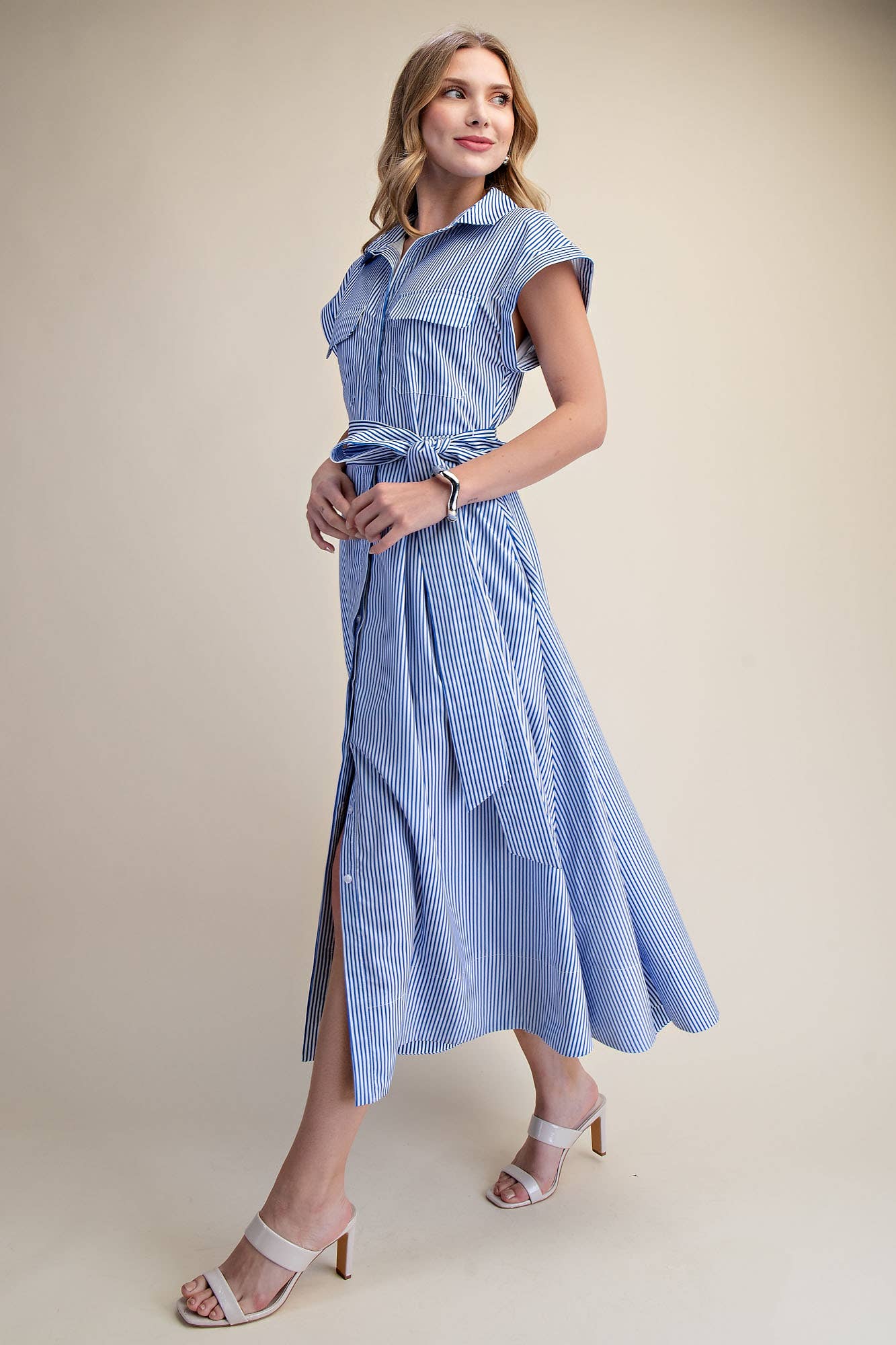 Shore Club Midi Dress-Royal
