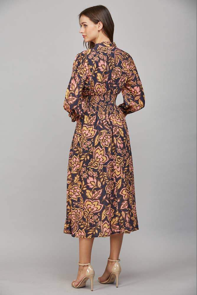 Heartfelt Harmony Floral Midi Dress