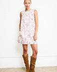 Western Flair Embroidered Shift Dress
