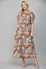 Courtyard Brunch Floral Midi Dress