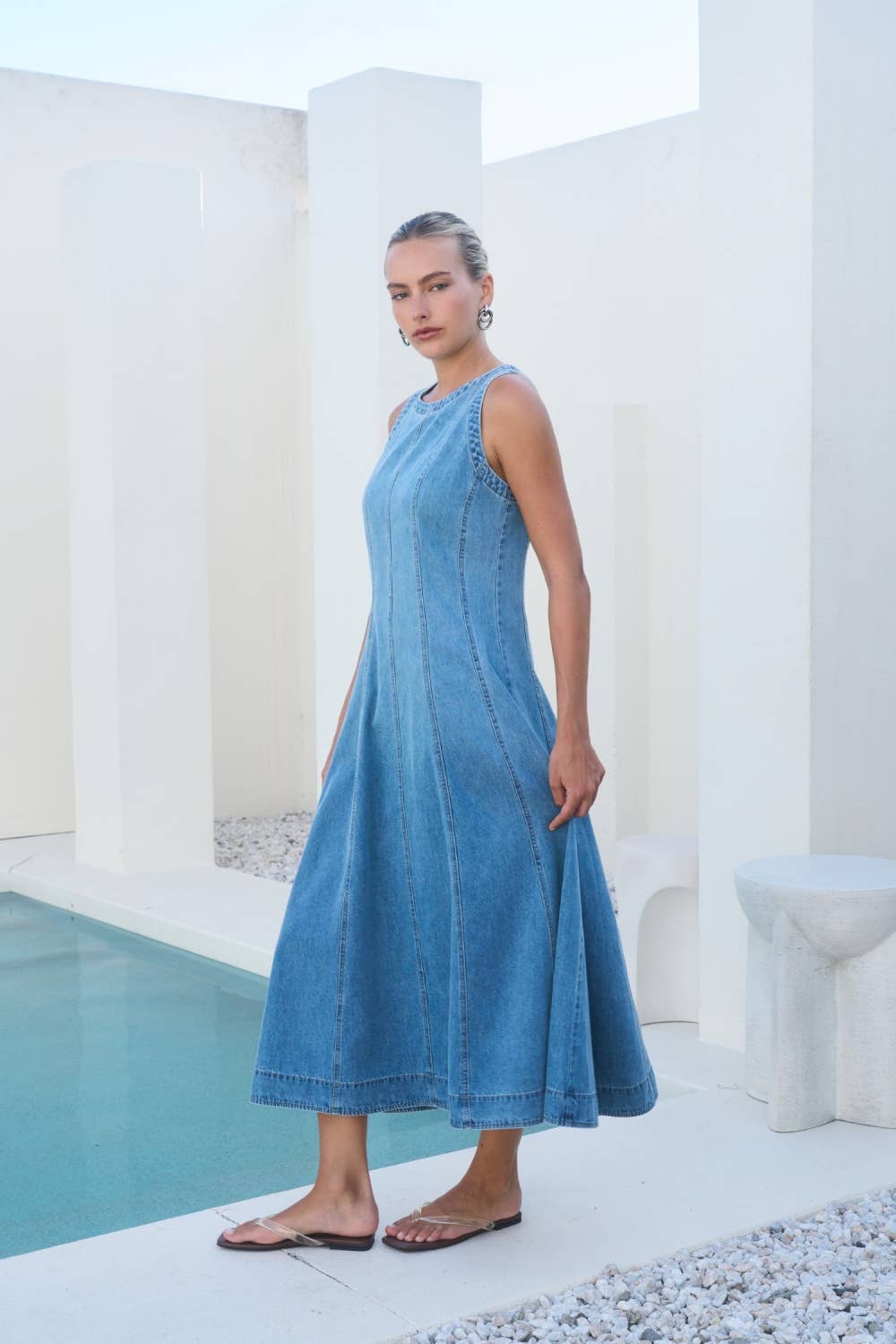 Westbrook Denim Midi Dress