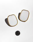 Veronique Statement Earrings-White