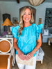 Just My Type Top- Aqua