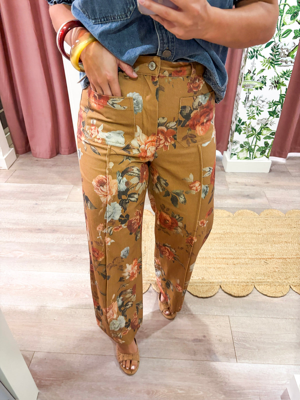 Floral Retreat Wide Leg Pants