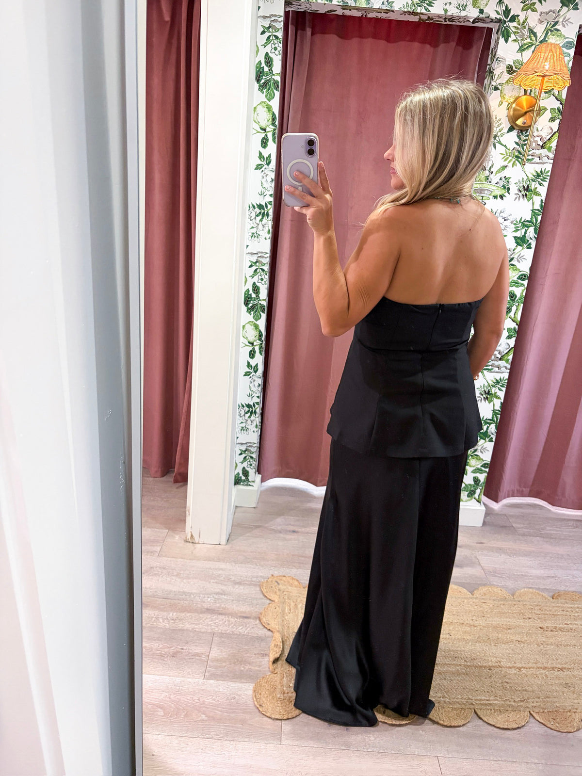 Satin Siren Maxi Dress-Black