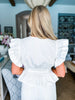 Whirlwind Romance Poplin Top-Off White