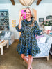 Floral Stark Tiered Mini Dress