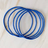 Color Bangle Set Of 5- Blue