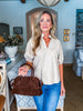 First Class Luxe Top-Ecru