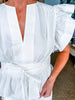 Whirlwind Romance Poplin Top-Off White