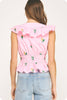 Flower Bouquet Embroidery Top