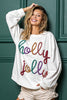 Holly Jolly Christmas Pullover-Off White