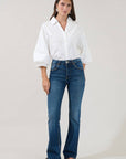Chalet Button Down Top-White