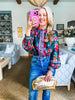 Garden Motif Floral Top