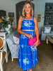 Vineyard Charm Floral Skirt Set