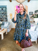 Floral Stark Tiered Mini Dress