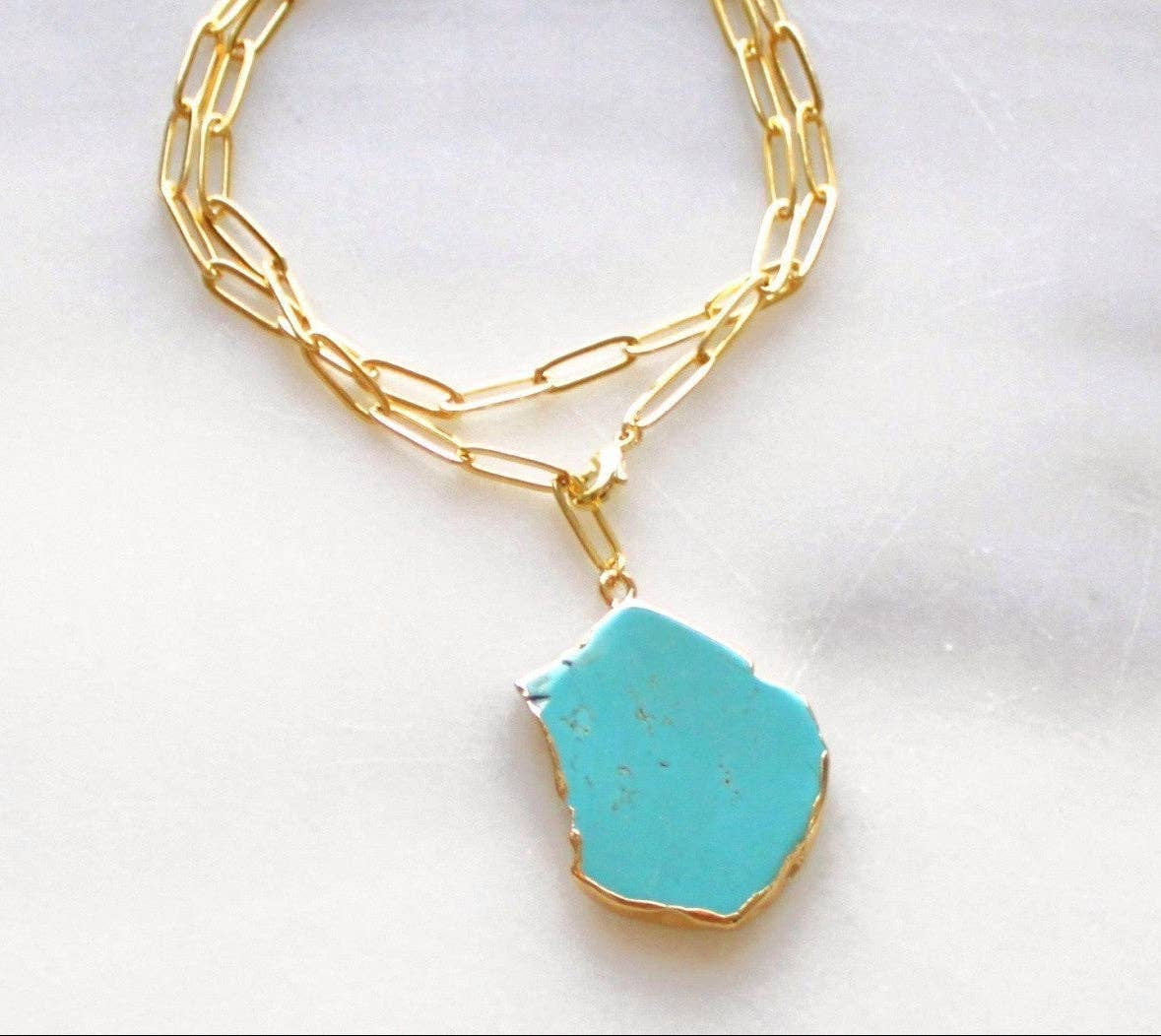 Luma Turquoise Medallion Necklace