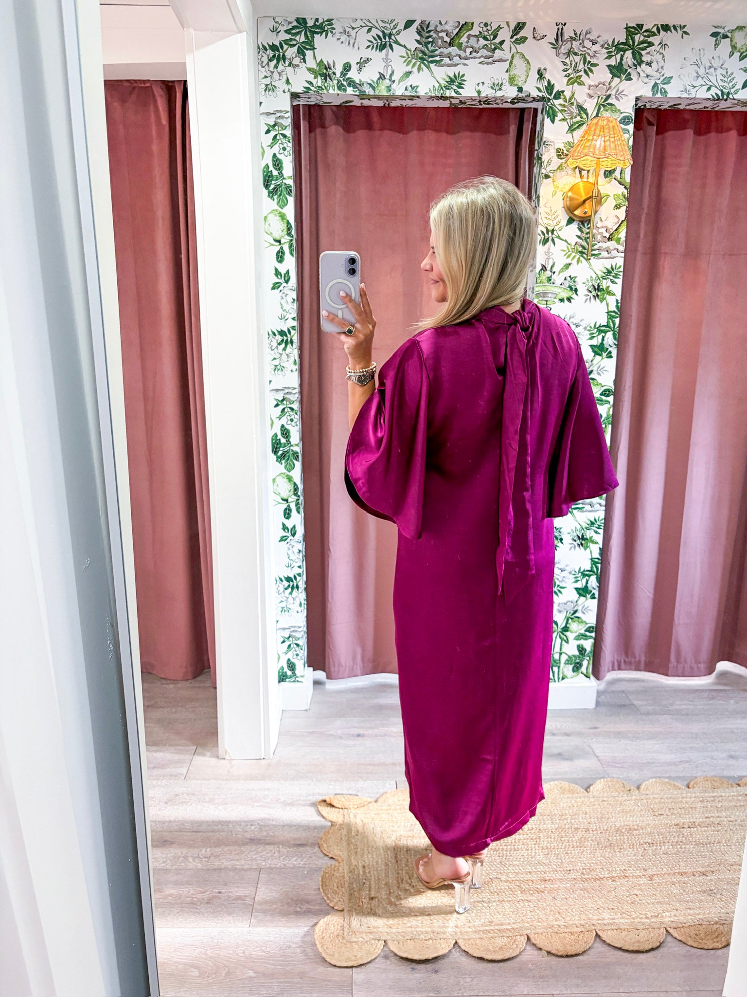 Candlelight Satin Midi Dress