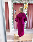 Candlelight Satin Midi Dress