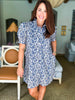 Loving Gaze Mini Dress-Midnight