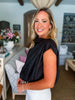 Practically Perfect Bubble Top-Black