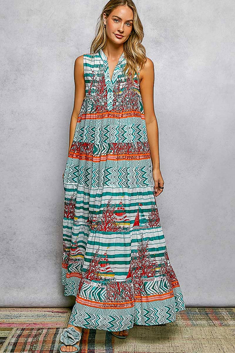 Crystal Waters Maxi Dress