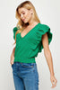 Meet Up Knit Top-Emerald
