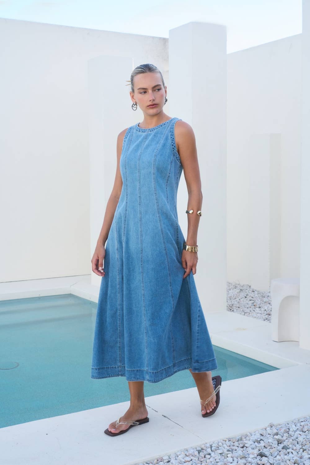 Westbrook Denim Midi Dress