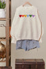 Candy Hearts Patch Sweater