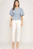 Work To Play Peplum Top