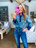 Paisley Days Top-Slate Blue