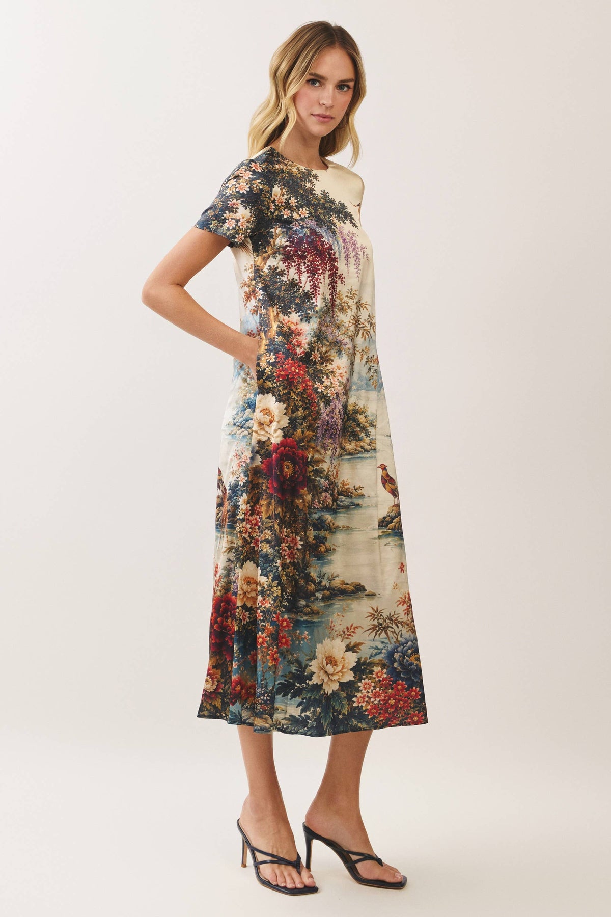 Floral Vista Midi Dress