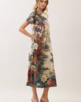 Floral Vista Midi Dress