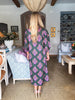 Midnight Sonata Botanical Midi Dress-Dark Olive