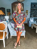 Mayan Flower Mini Dress
