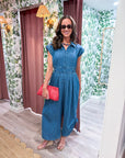 Palm Coast Denim Jumpsuit