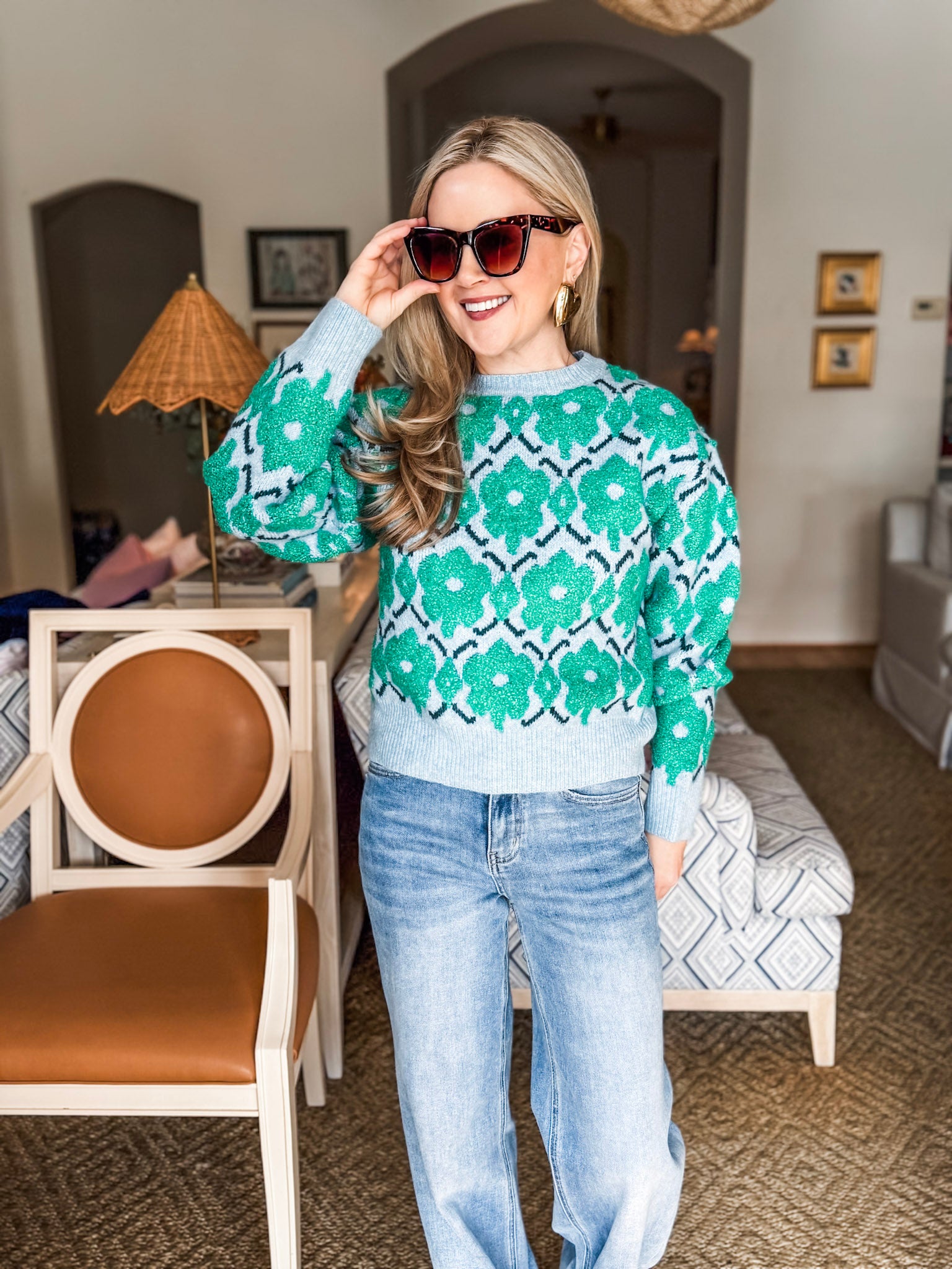 Floral Charm Sweater