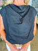 Practically Perfect Bubble Top-Black