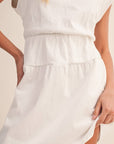 Ivory Breeze Mini Dress-Off White