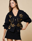Western Luxe Embroidered Top