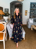 Fall on Fifth Floral Midi Dress