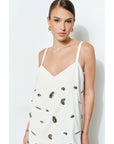 Something Special Embellished Mini Dress-Cream