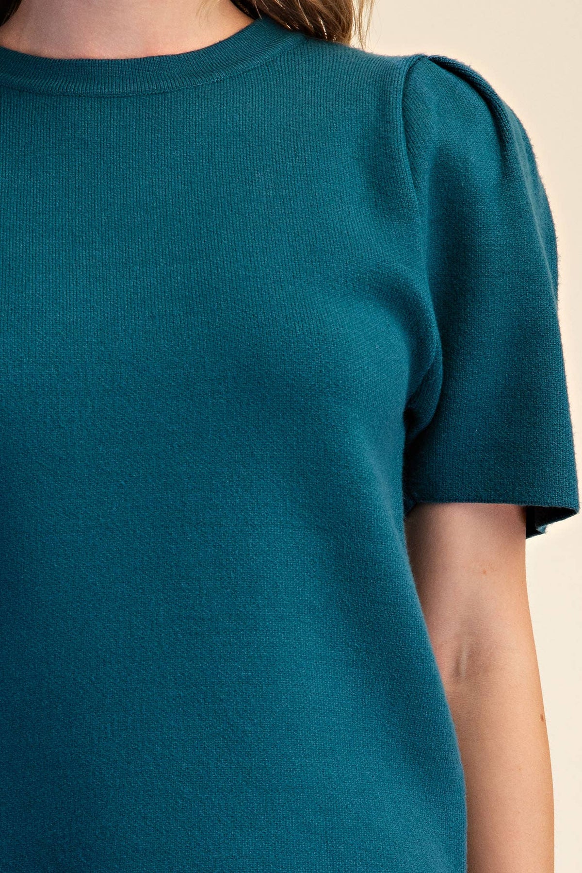 Sunday Autumn Knit Top-Teal
