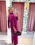 Candlelight Satin Midi Dress